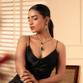 Emerald Elegance Pendant Necklace Set - Vinni’s Jewelry