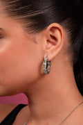 Emerald Glow Crystal Drop Earrings - Vinni’s Jewelry