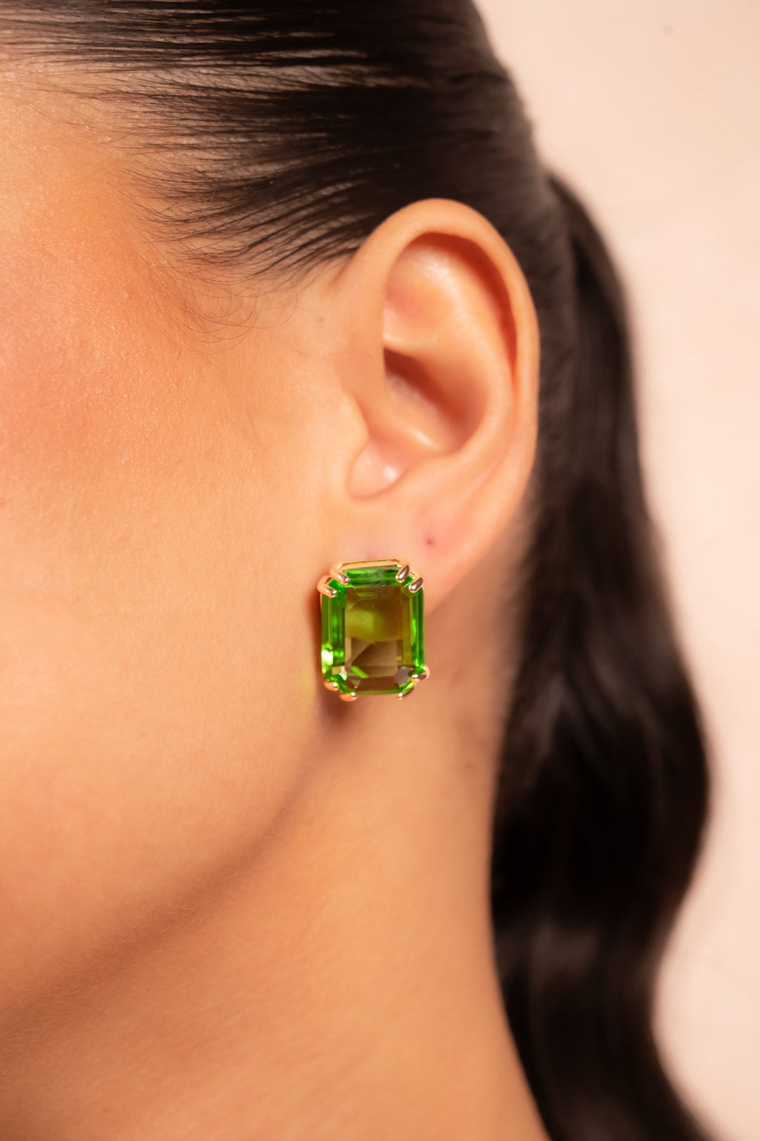 Emerald Luxe Crystal Statement Necklace Set - Vinni’s Jewelry