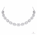 ETHEREAL FROST American Diamond Necklace Earring Set - Vinni’s Jewelry