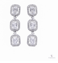 ETHEREAL FROST American Diamond Necklace Earring Set - Vinni’s Jewelry