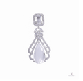ETHEREAL FROST American Diamond Necklace Earring Set - Vinni’s Jewelry