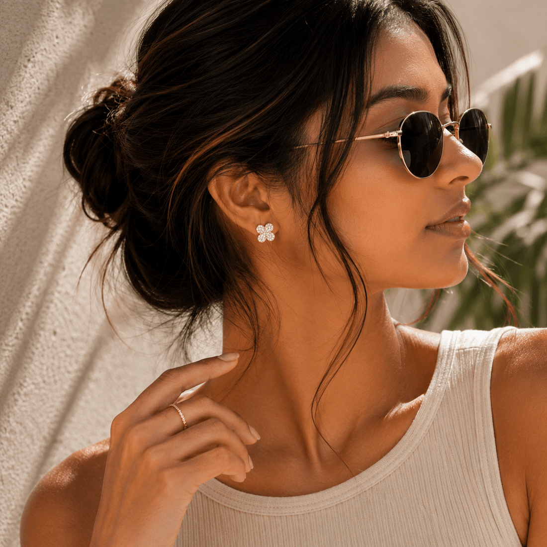 Floral Cluster Studs - Vinni’s Jewelry