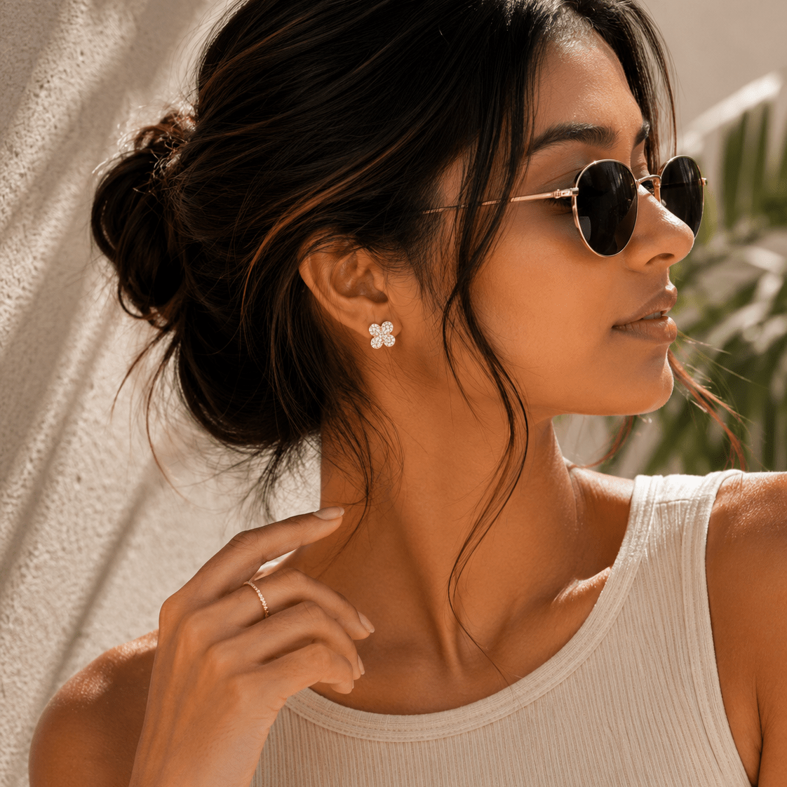 Floral Cluster Studs - Vinni’s Jewelry
