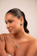 Golden Blossom Crystal Necklace Set - Vinni’s Jewelry