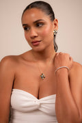 Golden Blossom Crystal Necklace Set - Vinni’s Jewelry