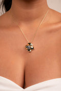 Golden Blossom Crystal Necklace Set - Vinni’s Jewelry