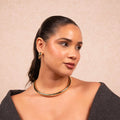Golden Edge Collar Necklace Set - Vinni’s Jewelry