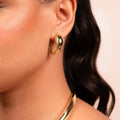 Golden Edge Collar Necklace Set - Vinni’s Jewelry