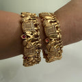 Golden Elephant Empress Bangle Set - Vinni’s Jewelry
