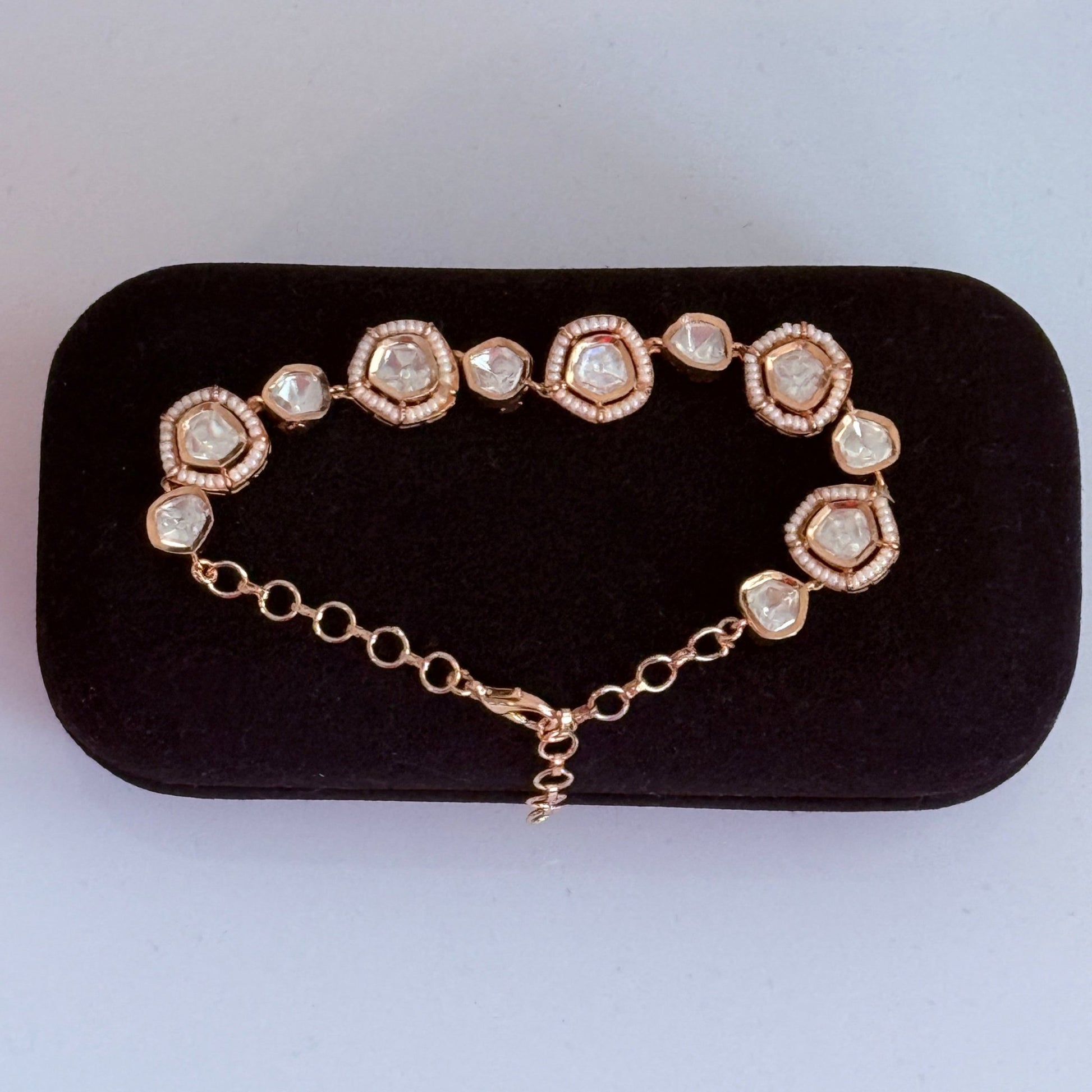 Golden Glow Polki Bracelet - Vinni’s Jewelry