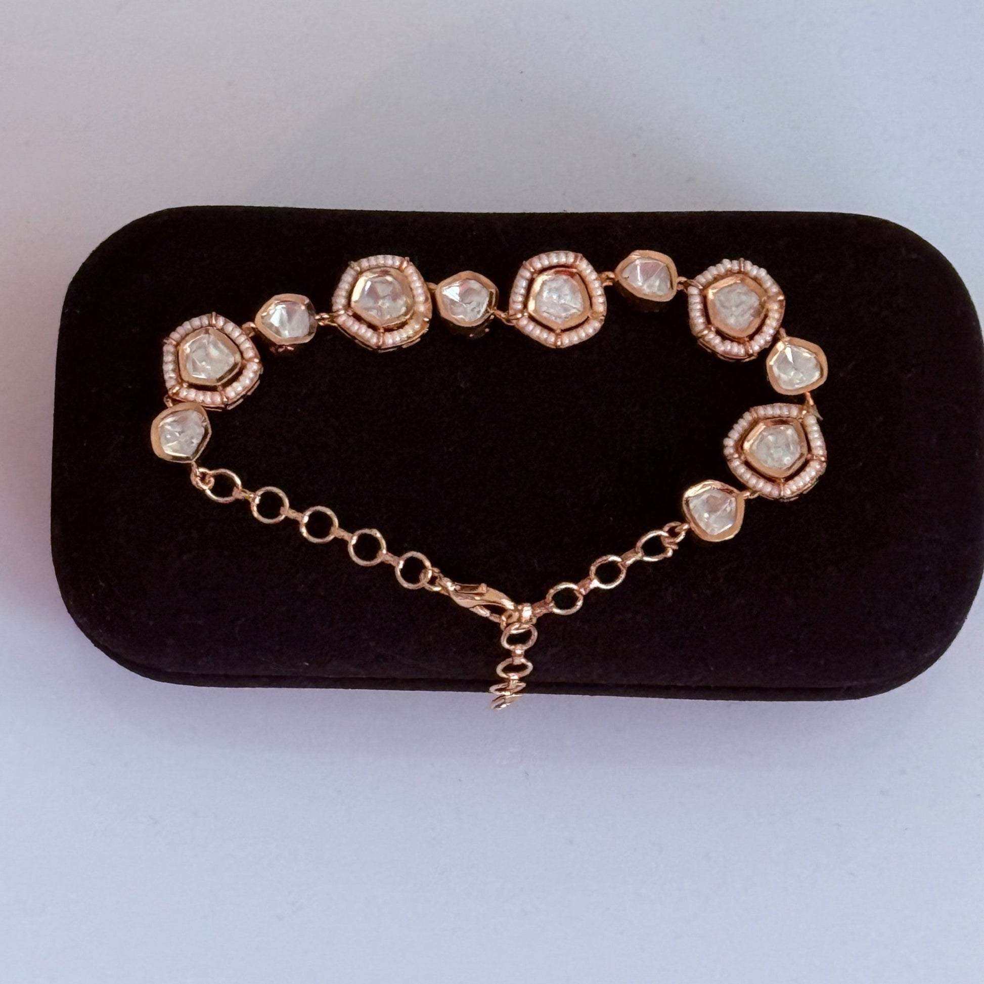 Golden Glow Polki Bracelet - Vinni’s Jewelry