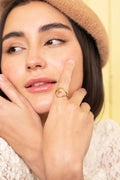 Golden Heart Outline Statement Ring - Vinni’s Jewelry
