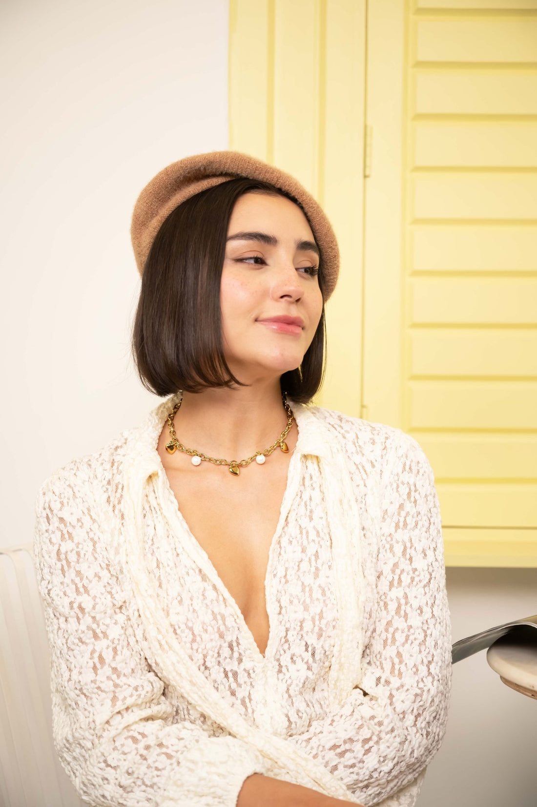 Golden Heart Pearl Charm Necklace - Vinni’s Jewelry