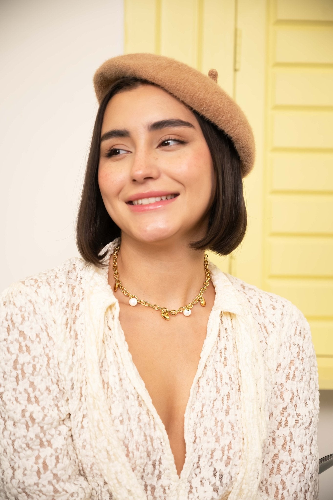 Golden Heart Pearl Charm Necklace - Vinni’s Jewelry
