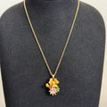 Golden Orchid Charm Pendant - Vinni’s Jewelry