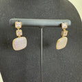 Golden Royale Pavé Drop Earrings - Vinni’s Jewelry