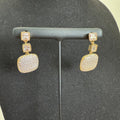 Golden Royale Pavé Drop Earrings - Vinni’s Jewelry