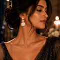 Golden Royale Pavé Drop Earrings - Vinni’s Jewelry