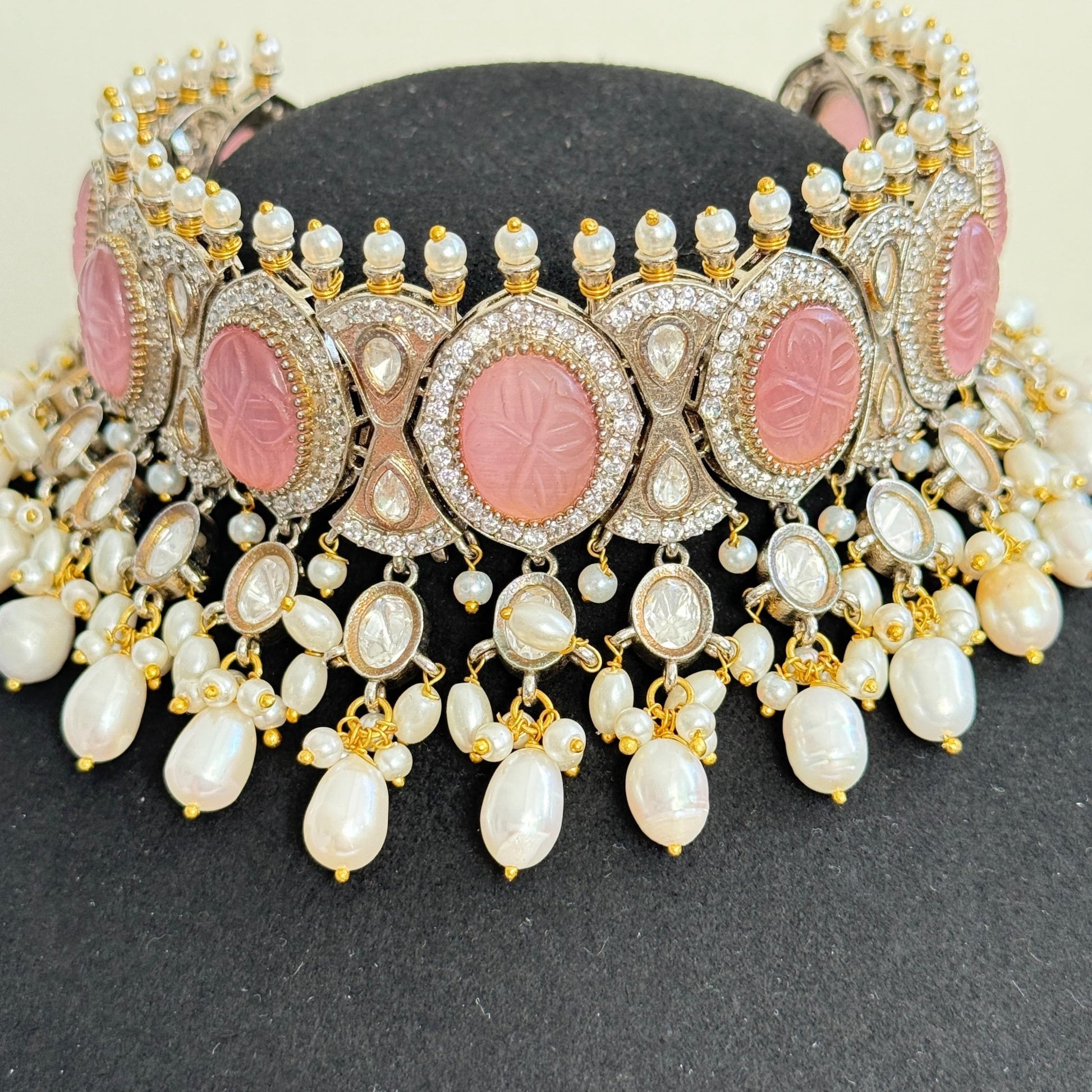 Gulbano Pearl Drop Choker - Vinni’s Jewelry