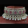 Gulbano Pearl Drop Choker - Vinni’s Jewelry