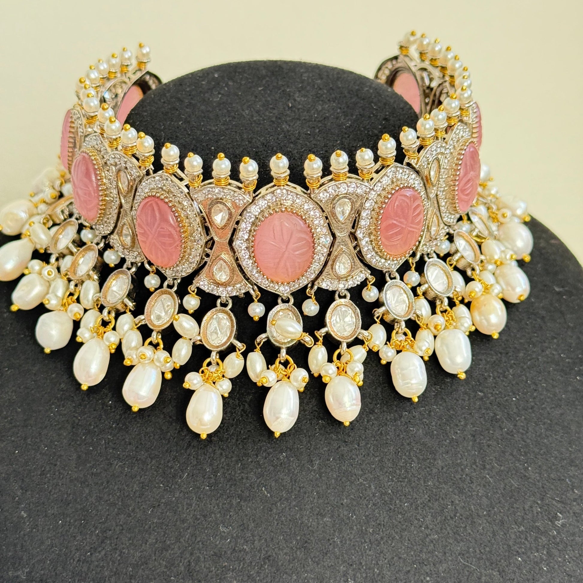 Gulbano Pearl Drop Choker - Vinni’s Jewelry