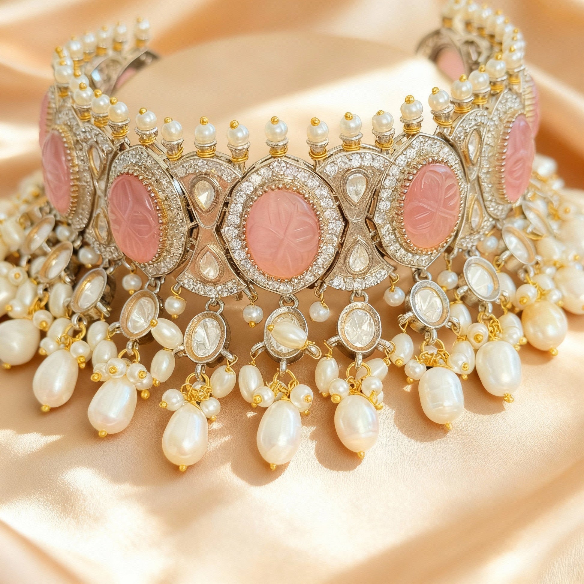 Gulbano Pearl Drop Choker - Vinni’s Jewelry