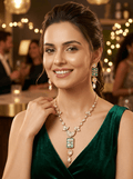 Gulzar Noor – Premium Kundan Enamel Necklace Set - Vinni’s Jewelry