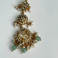 Heritage Kundan Tikka with Emerald & Pearl Detailing – Vinni’s Jewelry - Vinni’s Jewelry