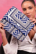 Indigo Nomad Coin Embellished Clutch - Vinni’s Jewelry