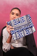 Indigo Nomad Coin Embellished Clutch - Vinni’s Jewelry
