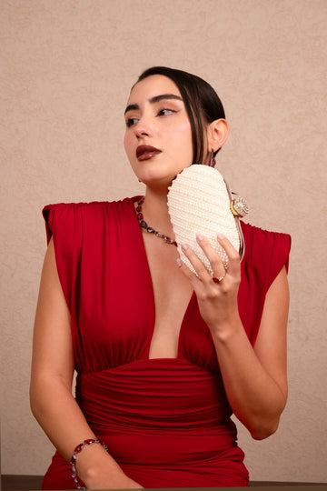 Ivory Pearl Couture Party Bag - Vinni’s Jewelry