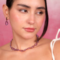 Lavender Crystal Elegance Necklace Set - Vinni’s Jewelry