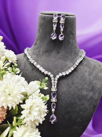 Lavender Elegance Necklace Set - Vinni’s Jewelry
