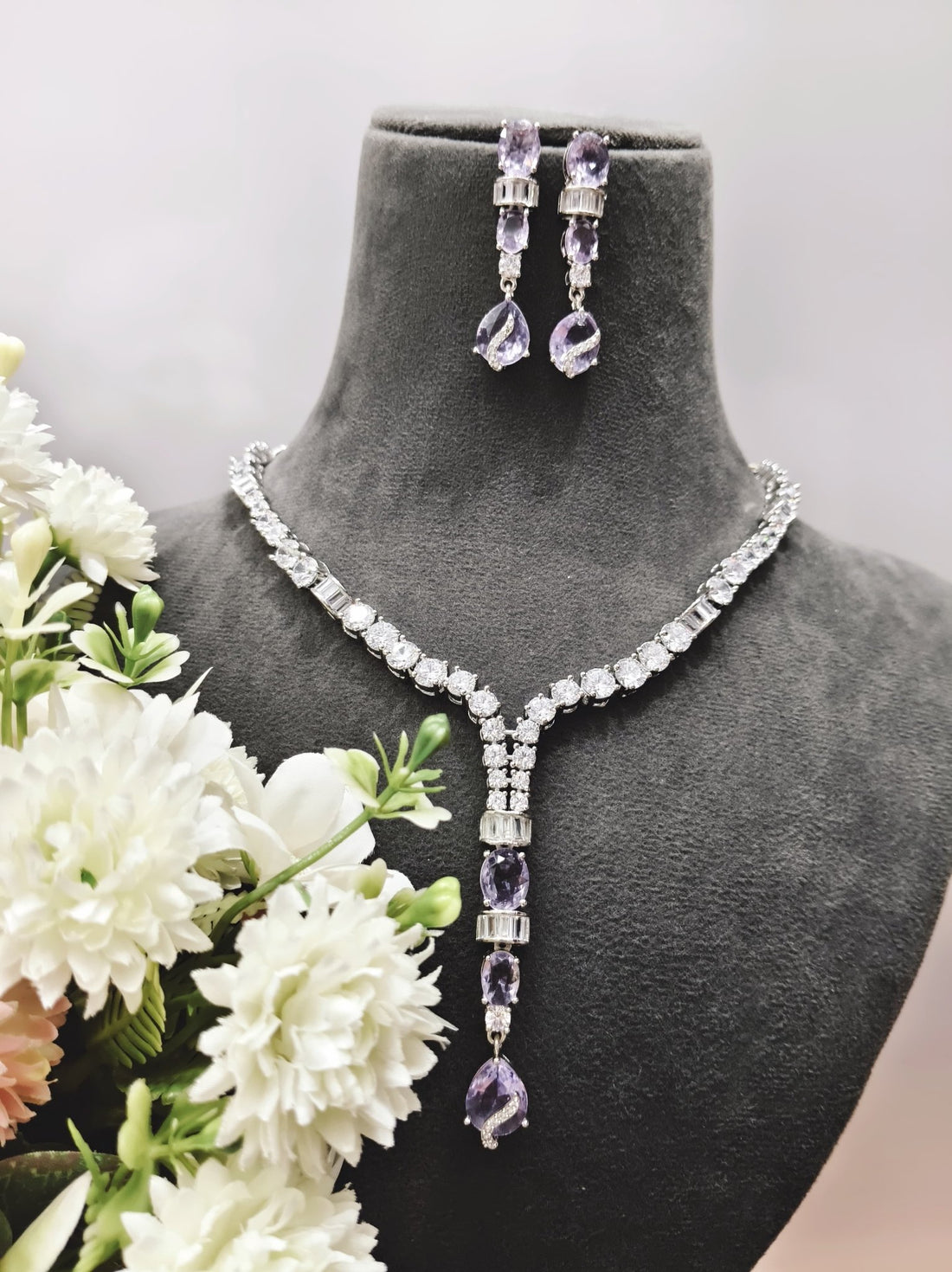 Lavender Elegance Necklace Set - Vinni’s Jewelry