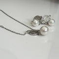 Lustrous Pearl Halo Set - Vinni’s Jewelry