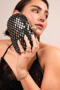 Midnight Mirror Luxe Clutch - Vinni’s Jewelry