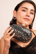 Midnight Mirror Luxe Clutch - Vinni’s Jewelry