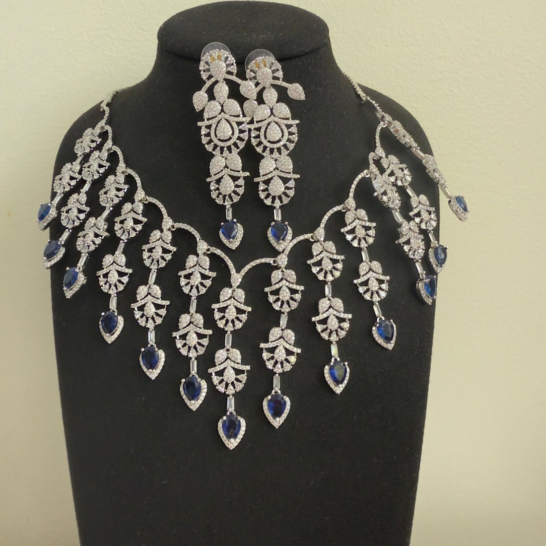 Midnight Spark CZ Necklace Set - Vinni’s Jewelry