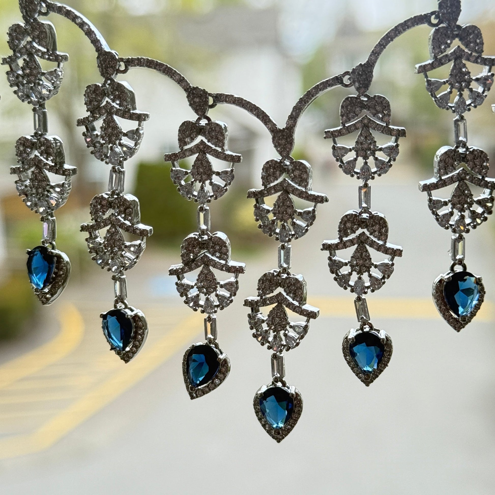 Midnight Spark CZ Necklace Set - Vinni’s Jewelry