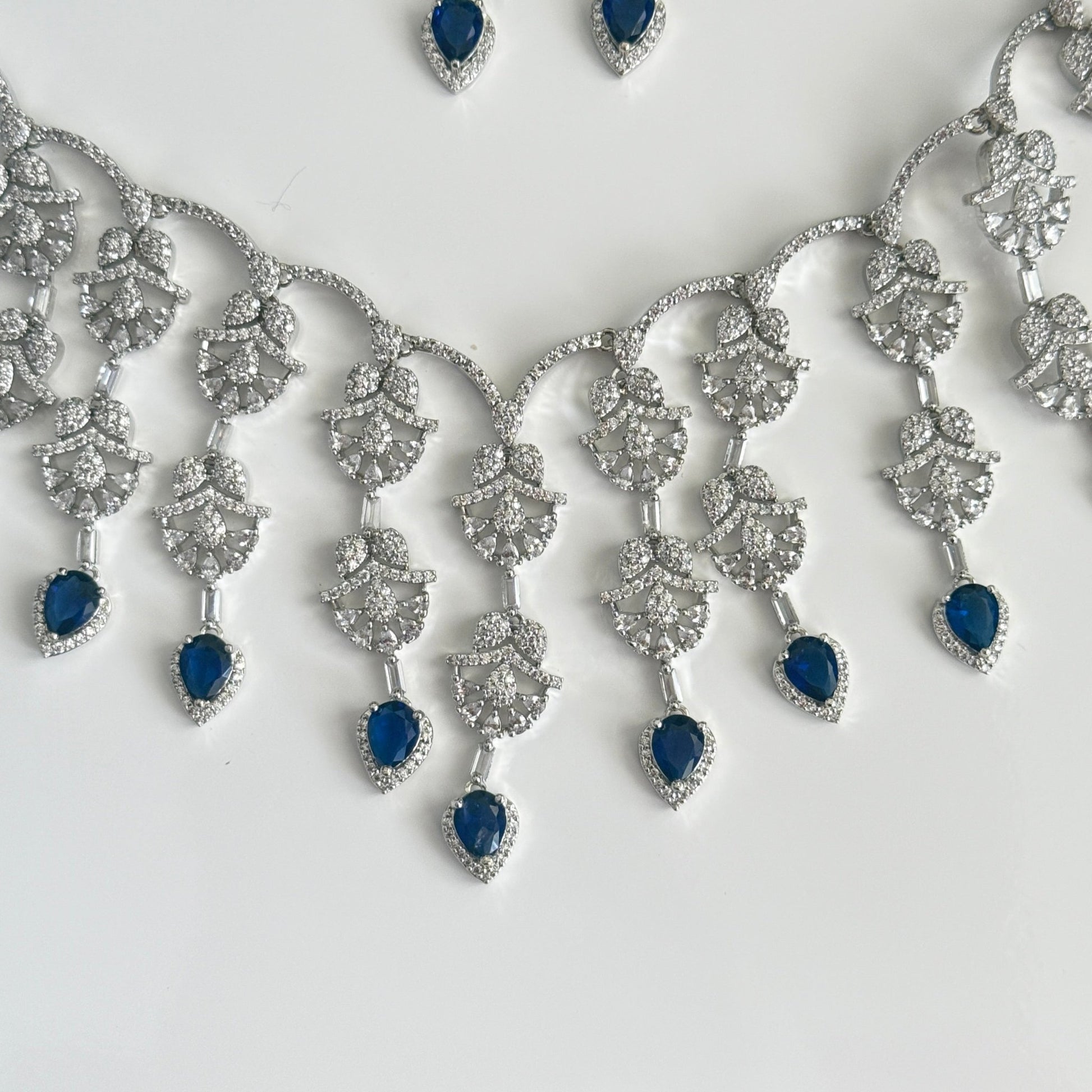 Midnight Spark CZ Necklace Set - Vinni’s Jewelry