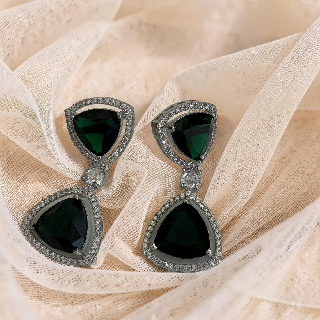 Moissanite Earrings Online | Luminous Cascade - Vinni’s Jewelry