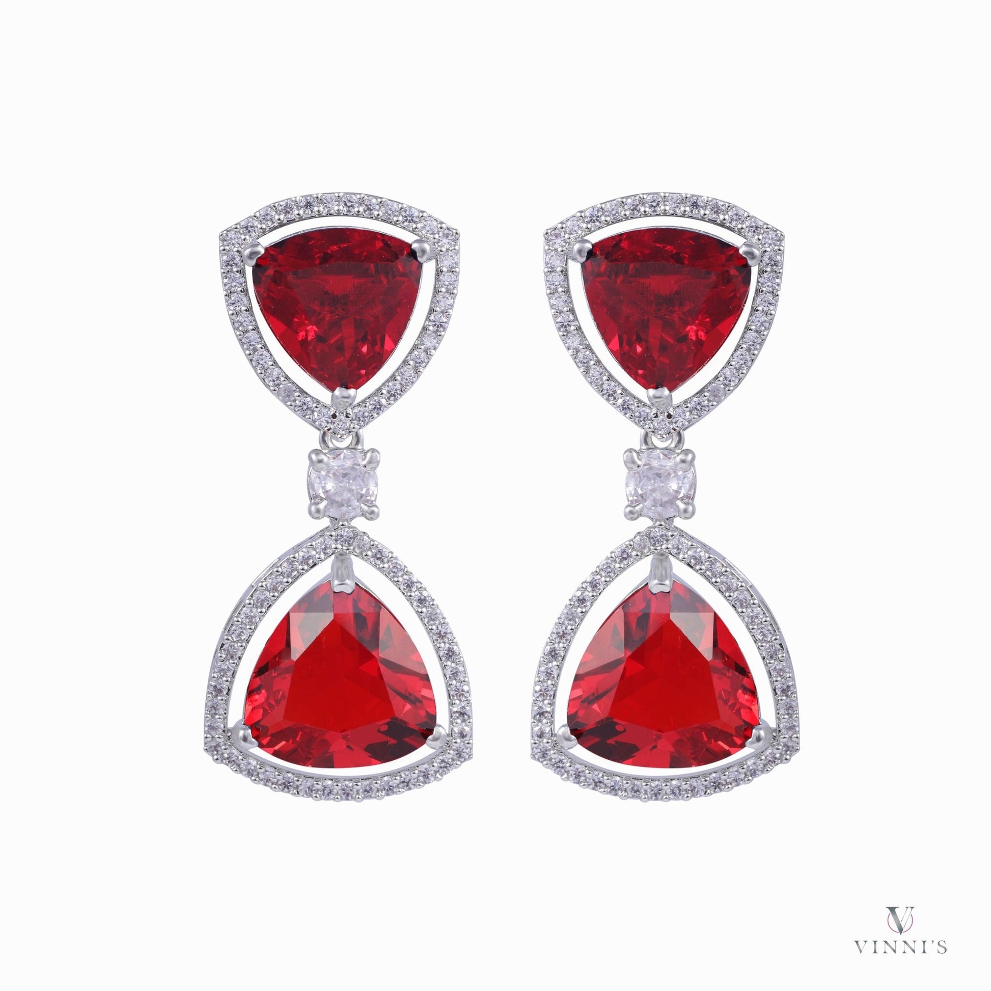 Moissanite Earrings Online | Luminous Cascade - Vinni’s Jewelry