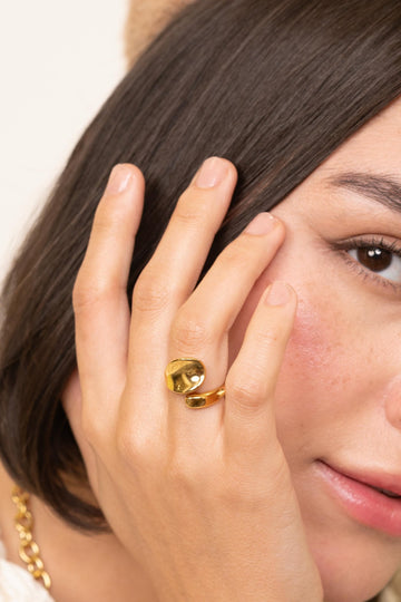 Molten Gold Statement Wrap Ring - Vinni’s Jewelry