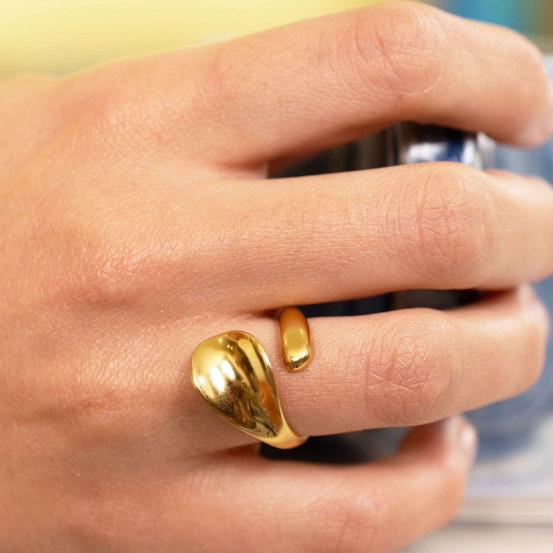 Molten Gold Statement Wrap Ring - Vinni’s Jewelry