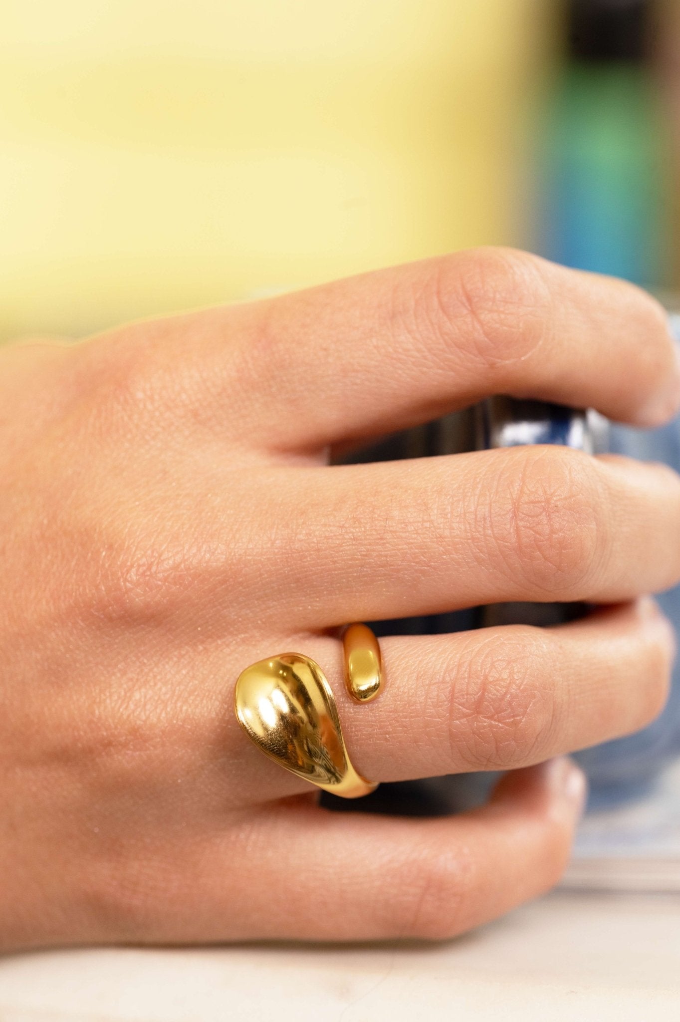 Molten Gold Statement Wrap Ring - Vinni’s Jewelry