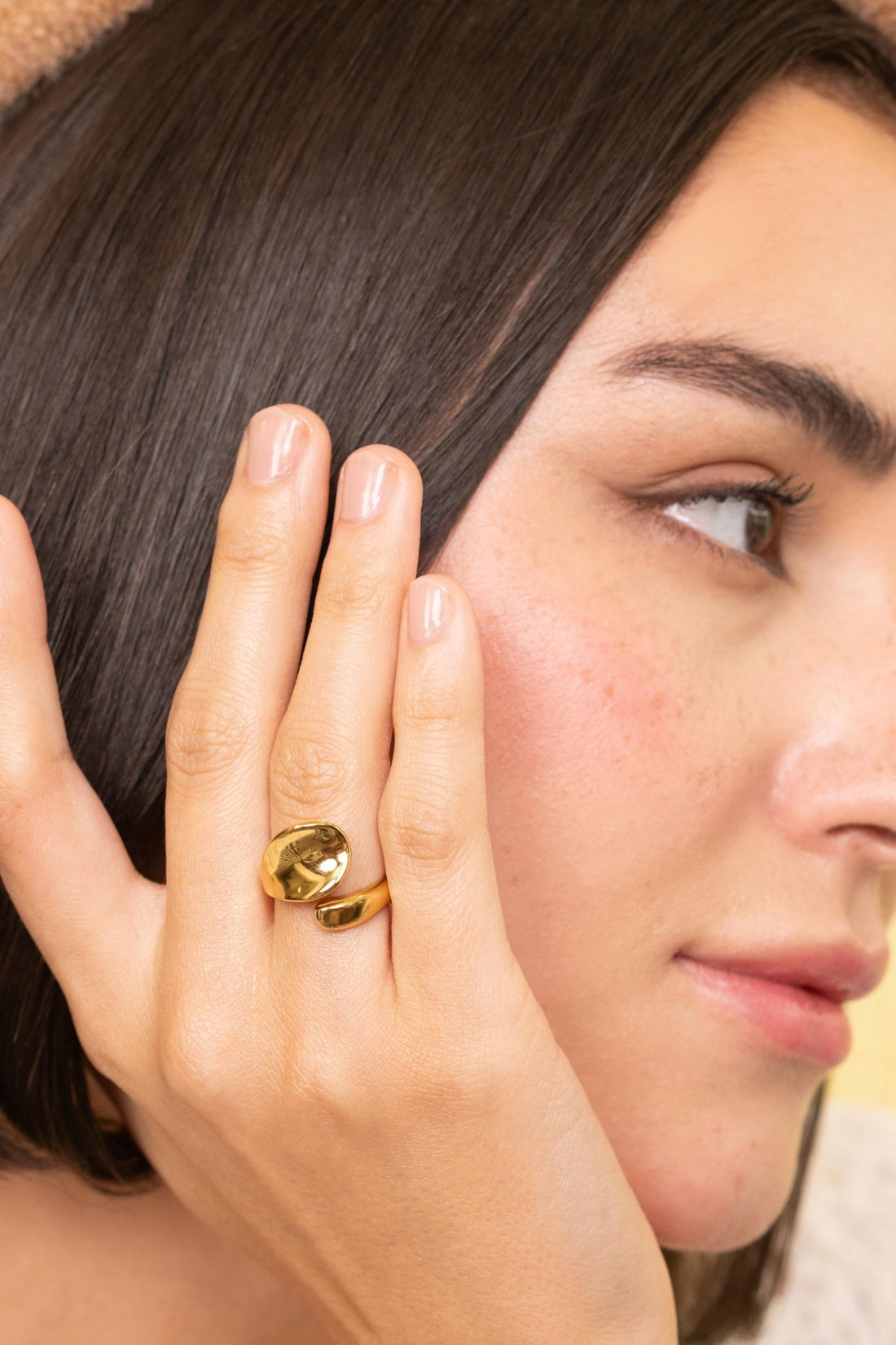 Molten Gold Statement Wrap Ring - Vinni’s Jewelry