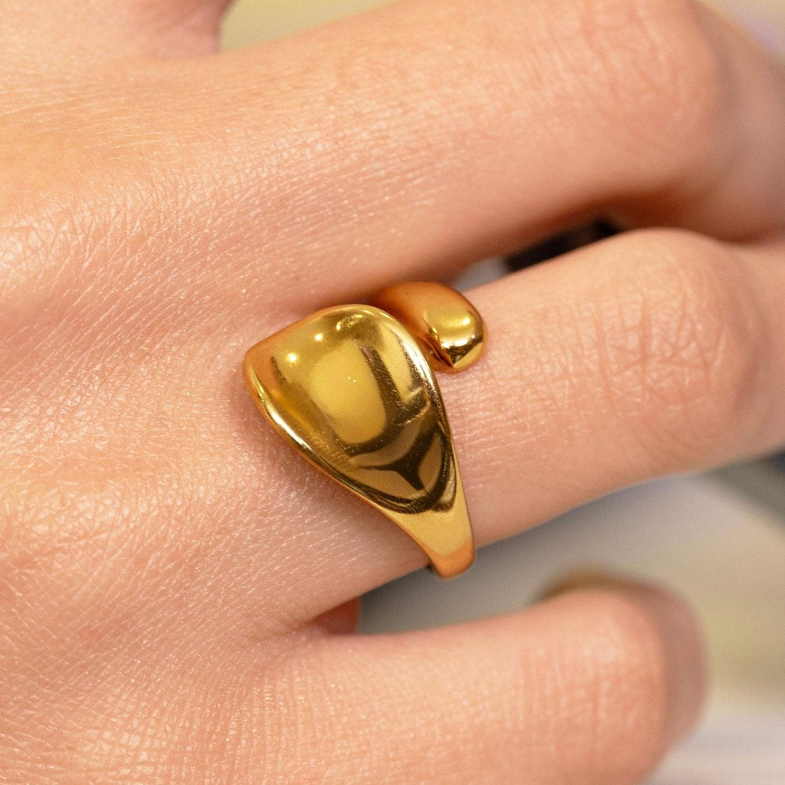 Molten Gold Statement Wrap Ring - Vinni’s Jewelry