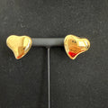 Molten Heart Gold Studs - Vinni’s Jewelry