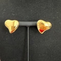 Molten Heart Gold Studs - Vinni’s Jewelry